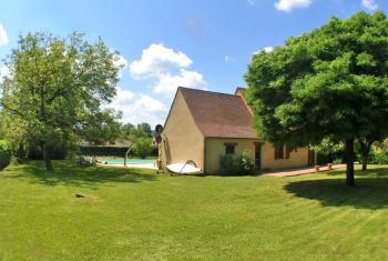 the rear side of the house 