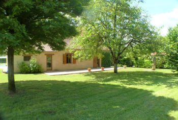 the rear of the house 