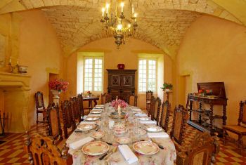 The formal dining room 