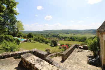 The  breathtaking view from the Lauze House's terrace 