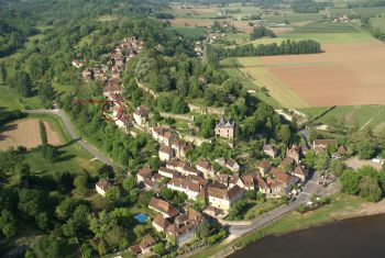 The village of Limeuil, listed as one of the most beautiful of France 