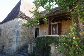 The house seen from the lane