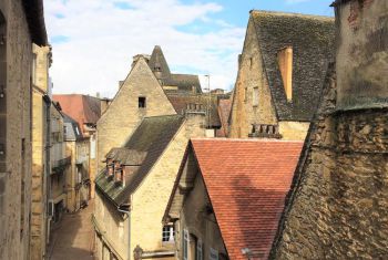 The view onto sarlat from the master bedroom 