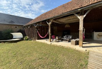 The lovely barn converted as a nicely fitted outdoor living 