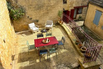 the terrace area viewed from the living room 